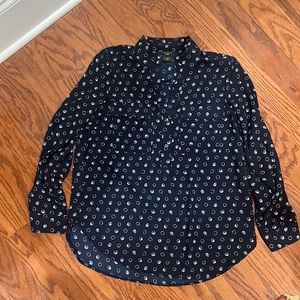 Ann Taylor Factory Petite Navy Tunic (SP)
